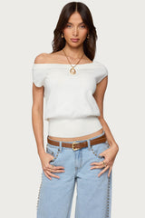 Michaela Off Shoulder Knit Top