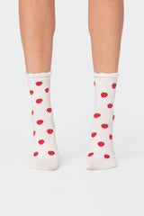 Strawberry Frill Socks