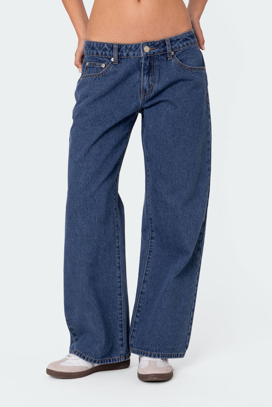 Petite Raelynn Washed Low Rise Jeans