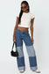 Lindsey Two Tone Cuffed Jeans
