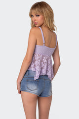 Orchid Sheer Lace Top