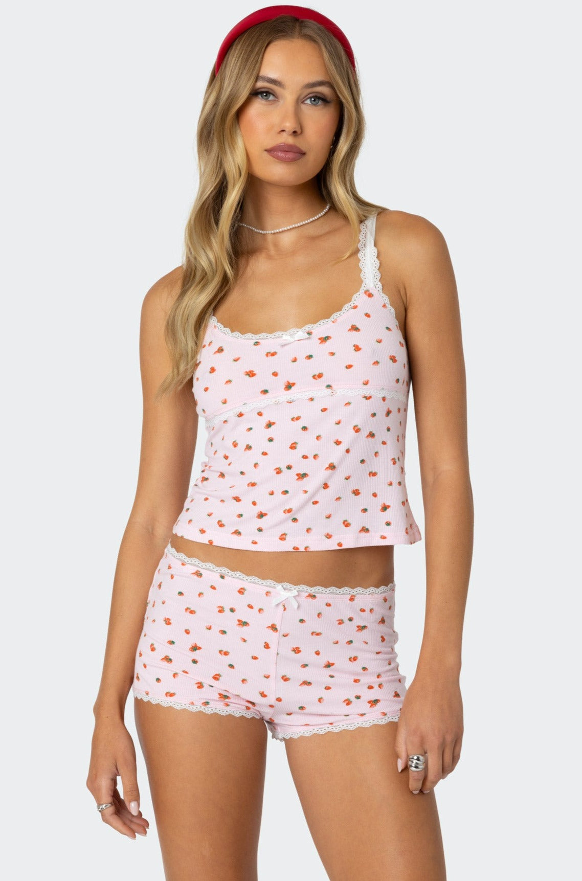 Strawberry Girl Printed Tank Top