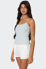 Gretta Striped Ribbed Tank Top