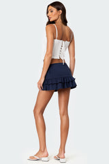 Greca Striped Poplin Corset