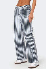 Striped Low Rise Jeans