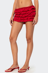 Constance Ruffled Mini Skirt