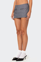 Magnolia Pinstripe Mini Skort