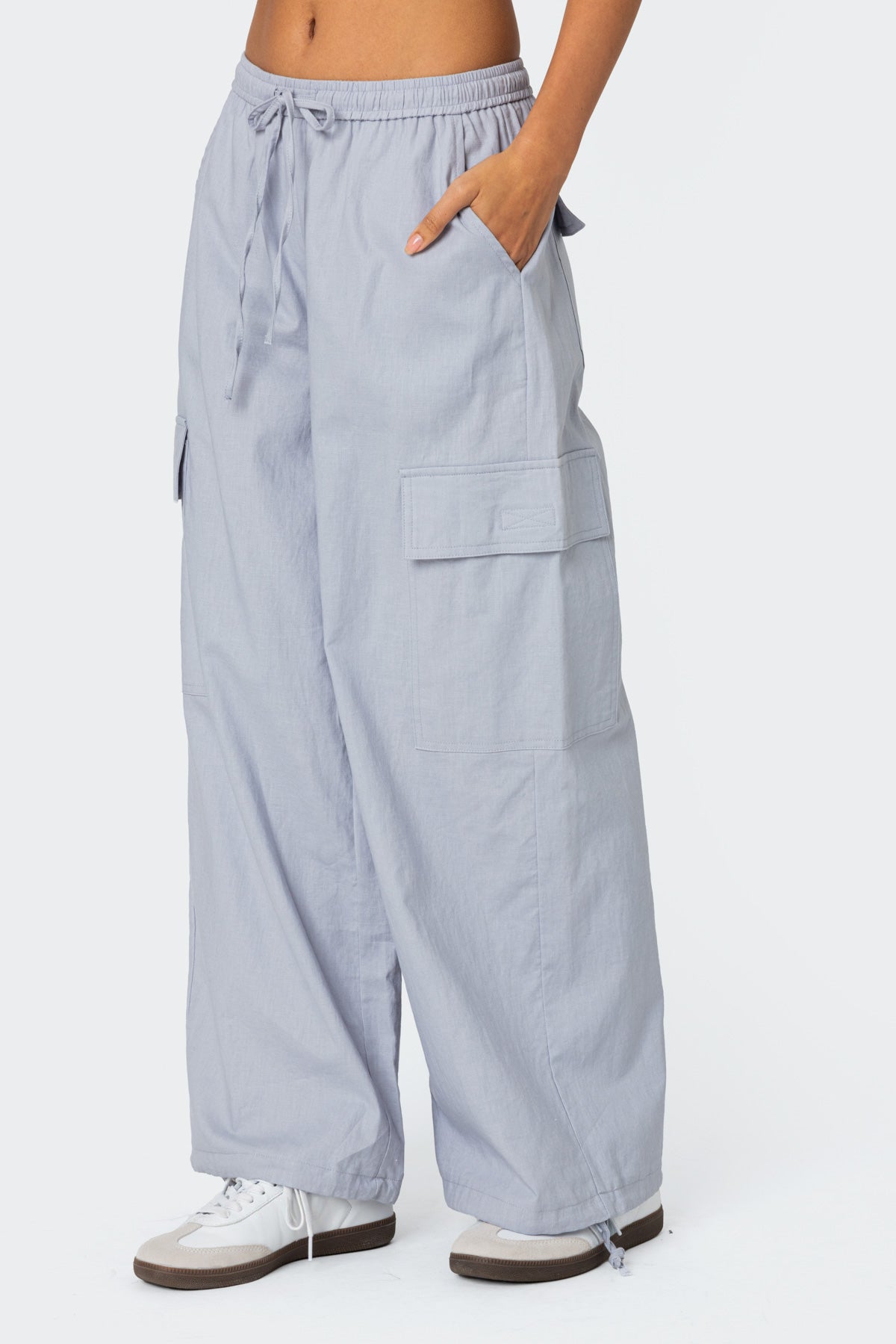 Phoenix Linen Look Cargo Pants