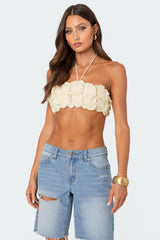 Flower Girl Crochet Crop Top