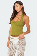 Poet Cinched Halter Top