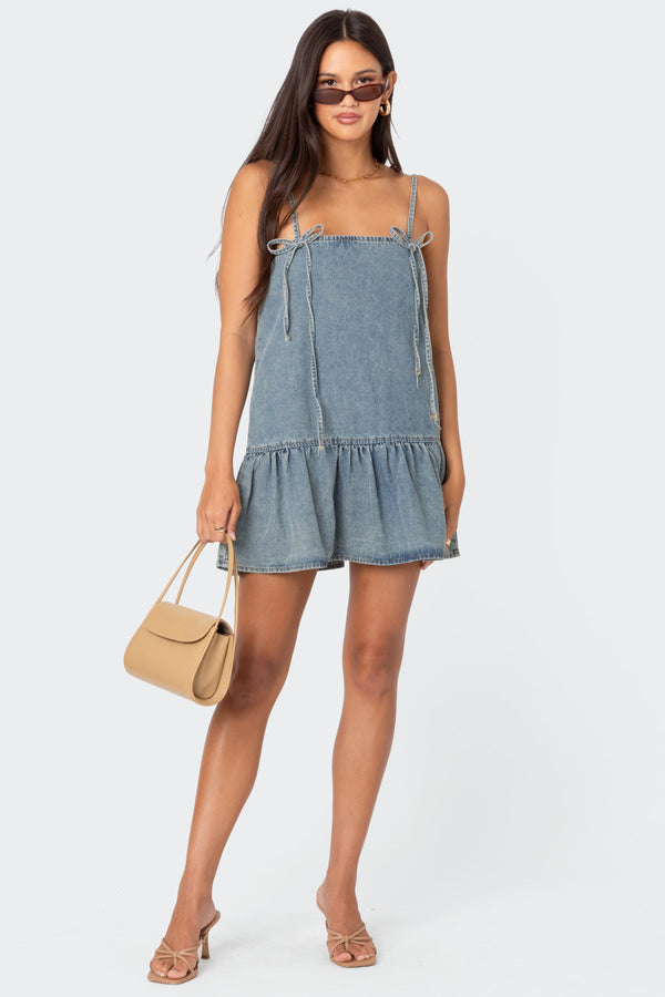 Dylan Denim Mini Dress