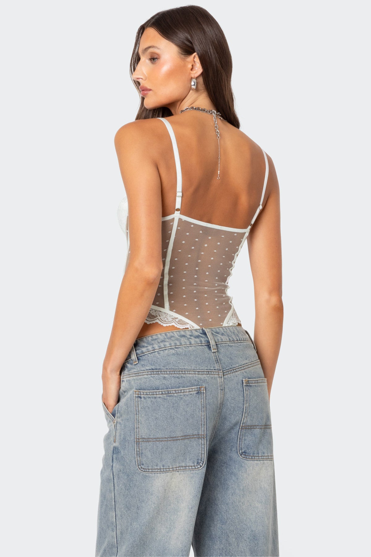 Cabaret Lacey Sheer Mesh Bodysuit