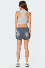 Dipped Racer Back Tank Top