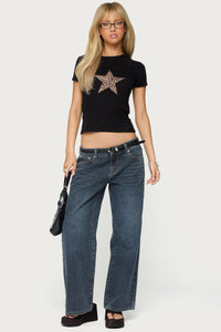 Petite Ace Low Rise Baggy Jeans