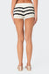 Galia Striped Knit Shorts