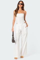 Arya Linen Look Corset