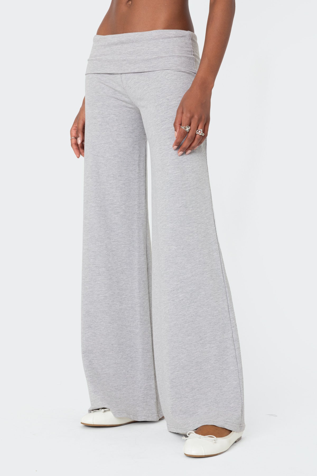 Wide Leg Fold Over Pants