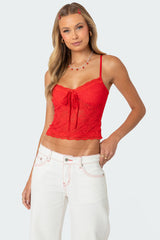 Cami Sheer Lace Tank Top