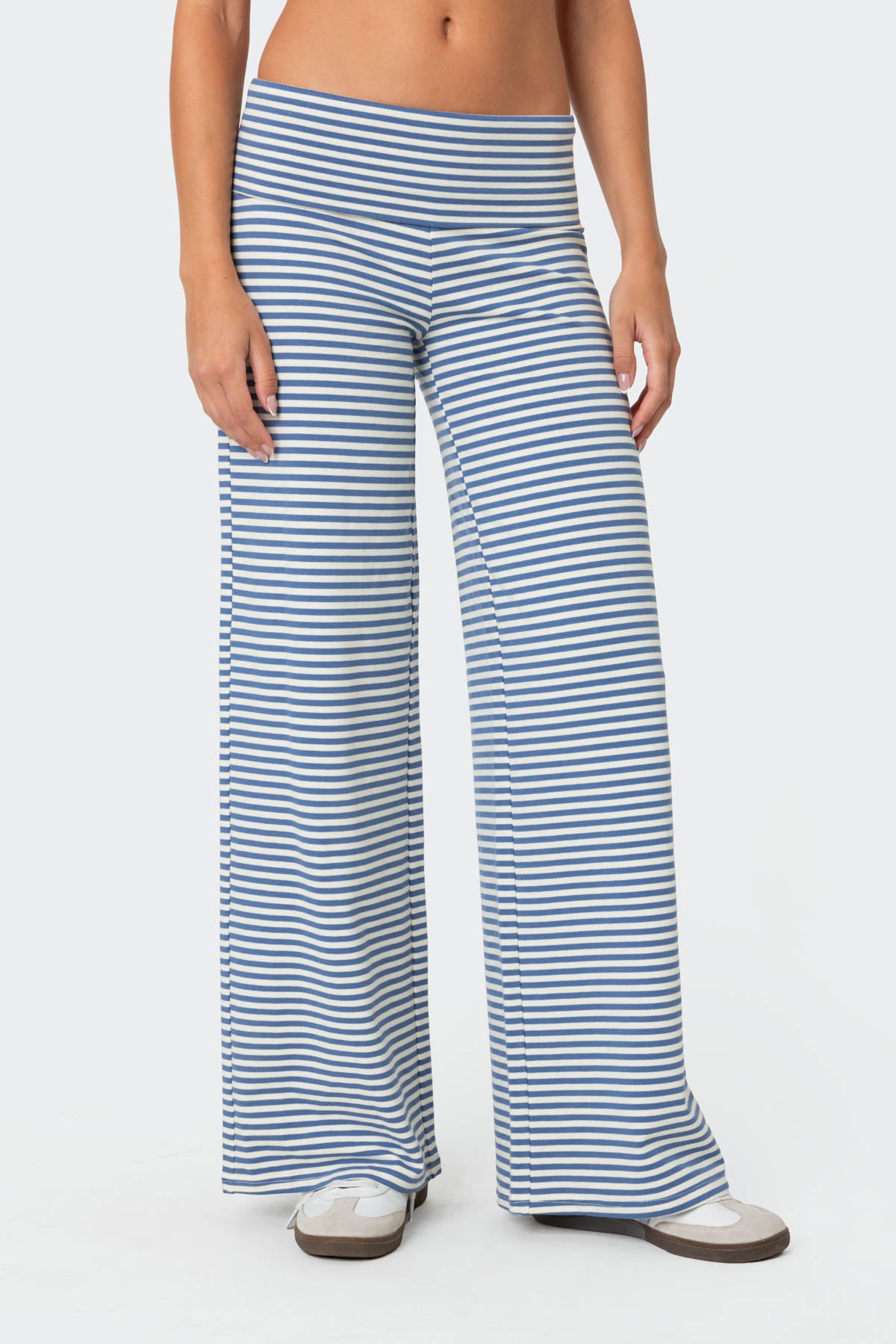 Lilah Striped Fold Over Pants