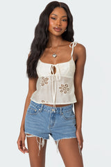 Airy Embroidered Top