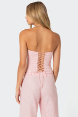 Arya Linen Look Corset