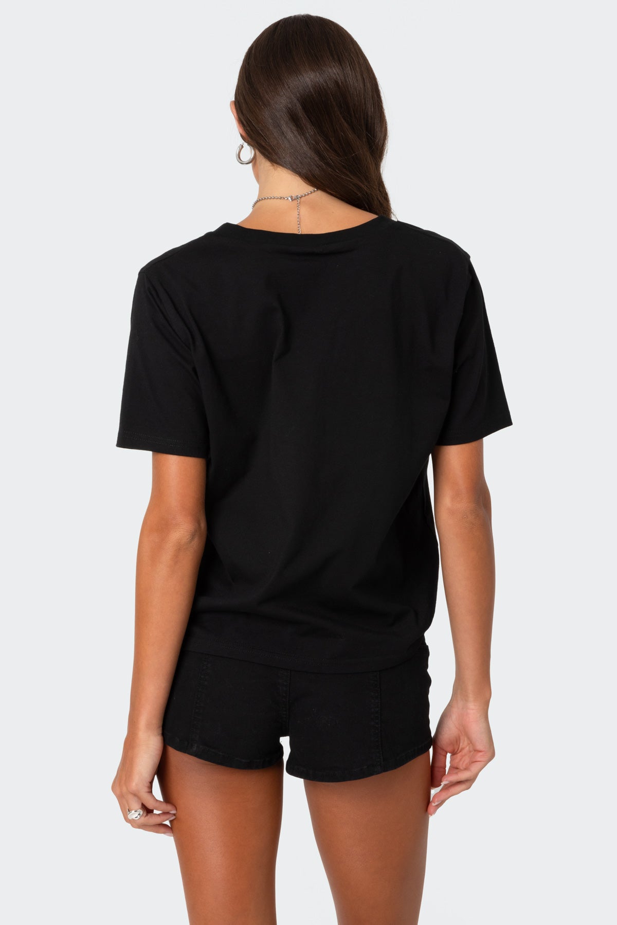 Loose Fit V Neck T Shirt