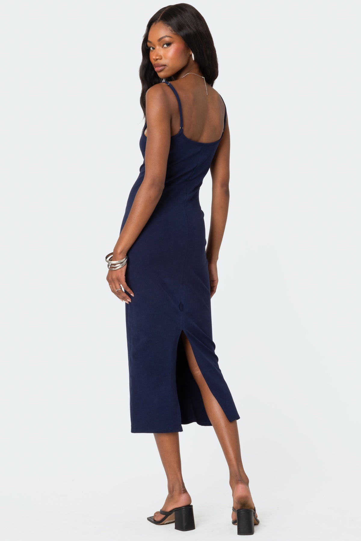 Air Back Slitted Midi Dress – edikted