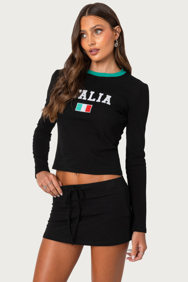 Italy Long Sleeve T Shirt