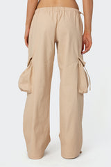 Bow Trim Cargo Parachute Pants