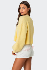 Sabrina Chunky Knit Cropped Cardigan