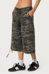 Camo Cargo Bermuda Shorts