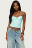 Zoee Twisted Textured Halter Top