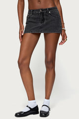 Camelia Denim Mini Skort