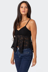 Orchid Sheer Lace Top