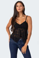 Orchid Sheer Lace Top