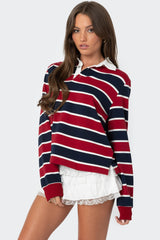 Hanna Striped Collared Shirt