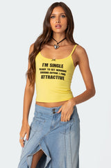 I'M Single Tank Top