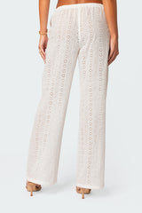 Lemon Lacey Cotton Pants