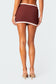 Sutton Contrast Ribbed Mini Skirt