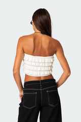 Robin Ruffle Knit Tube Top