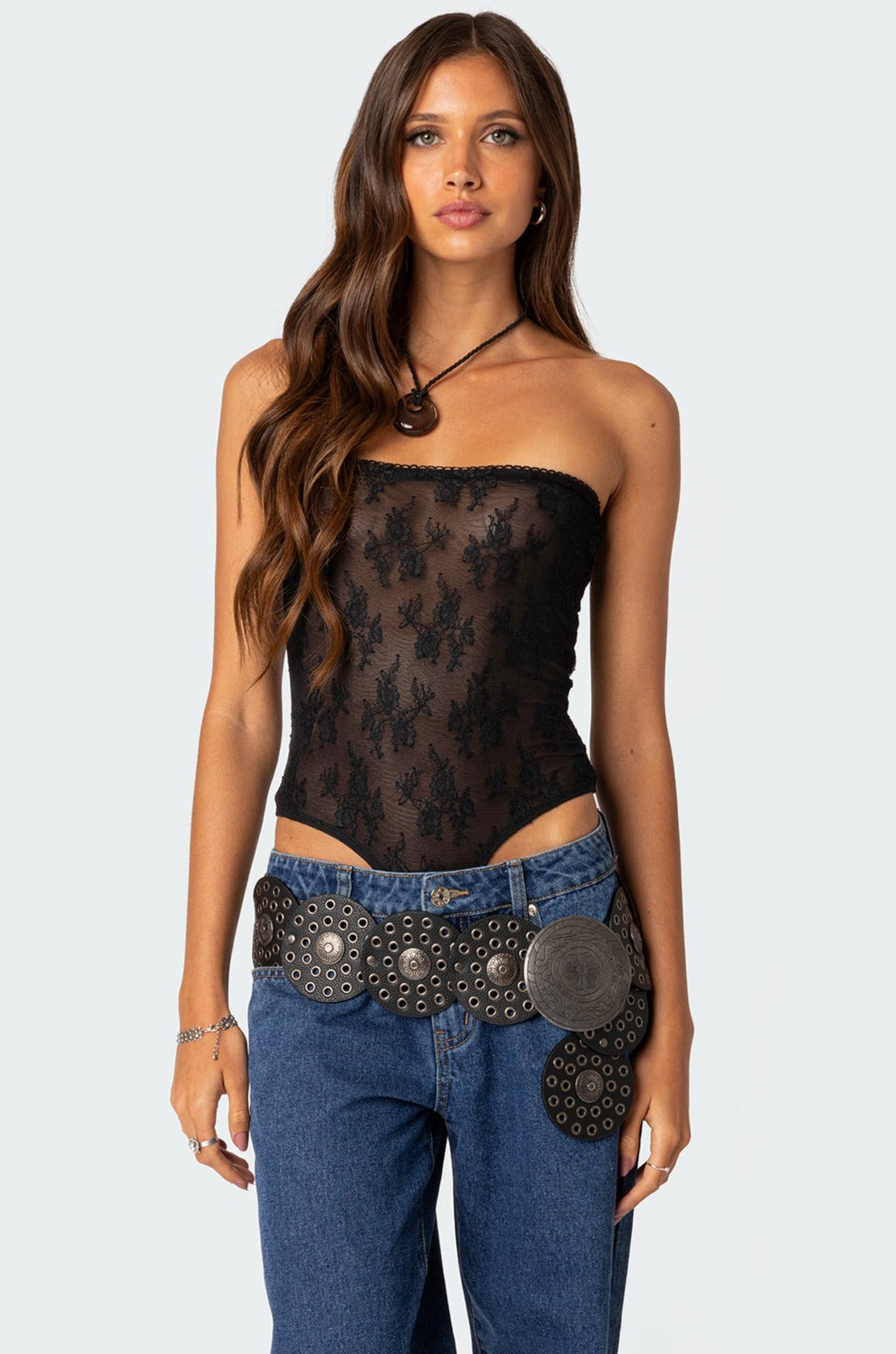 Alina Sheer Lace Bodysuit