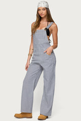 Tamsin Striped Overalls