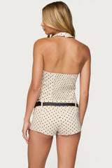 Twyla Polka Dot Halter Top