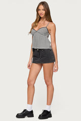 Orietta Striped Babydoll Top