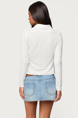 Pennie Iridescent Button Up Shirt