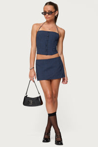 Winsley Gingham Mini Skort