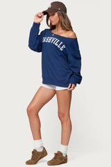 Nashville Oversized Wide Neck Sweatshirt