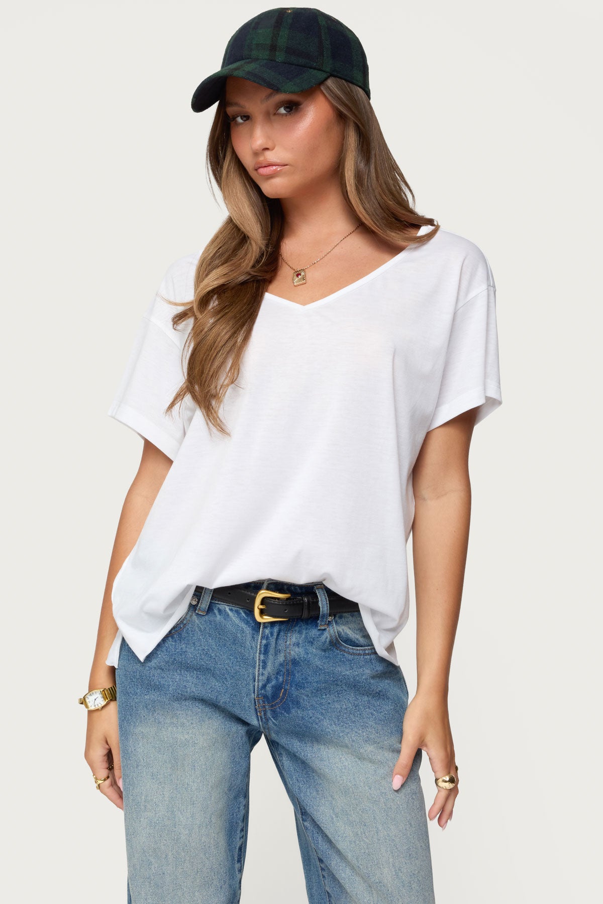 Sonora Oversized V Neck T Shirt