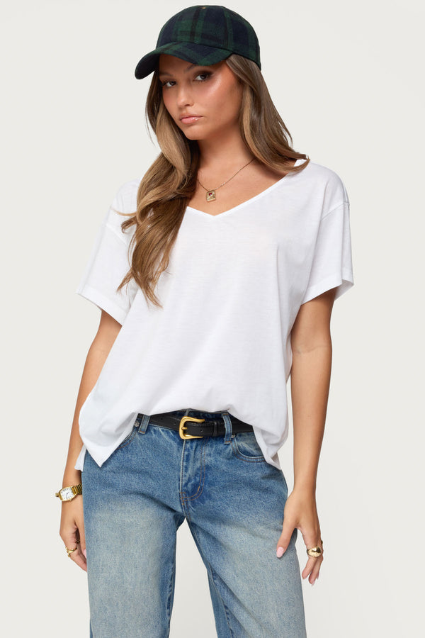 Sonora Oversized V Neck T Shirt