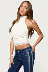 Sandra Lacey High Neck Halter Top